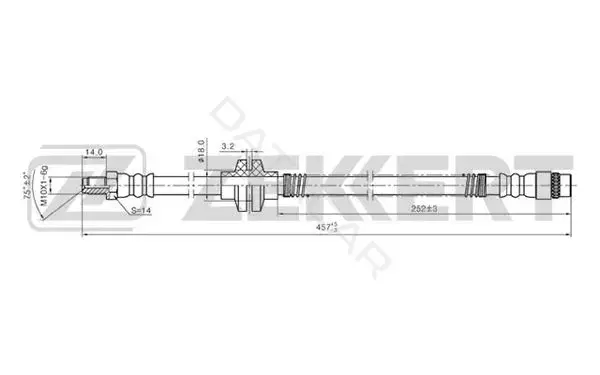 Тормозные шланги ZEKKERT BS-9213
