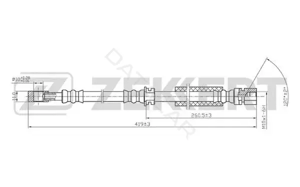 Тормозные шланги ZEKKERT BS-9214