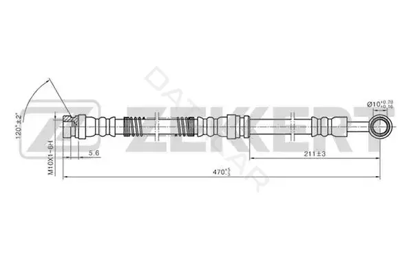 Тормозные шланги ZEKKERT BS-9221