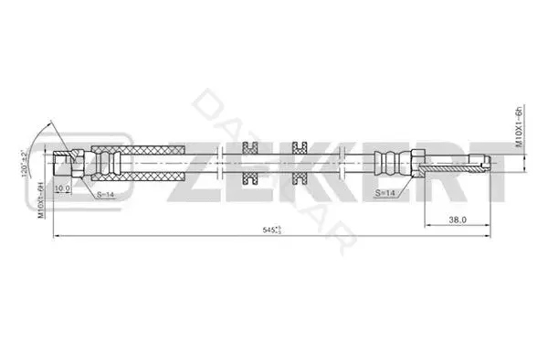 Тормозные шланги ZEKKERT BS-9231