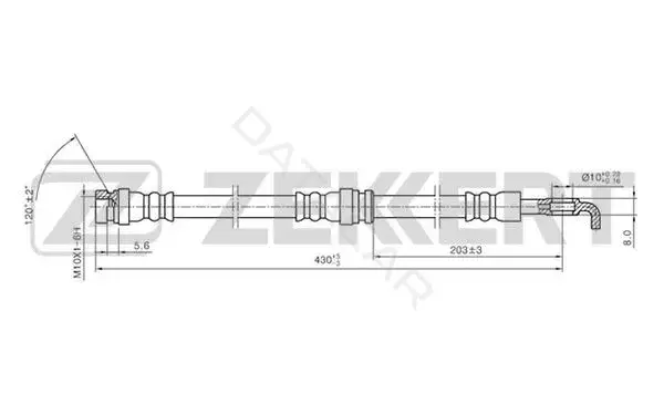 Тормозные шланги ZEKKERT BS-9232