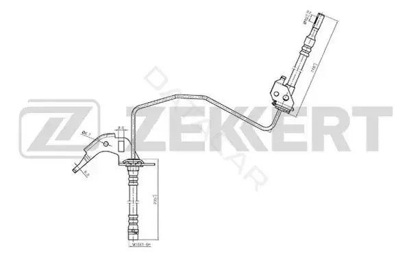 Тормозные шланги ZEKKERT BS-9233