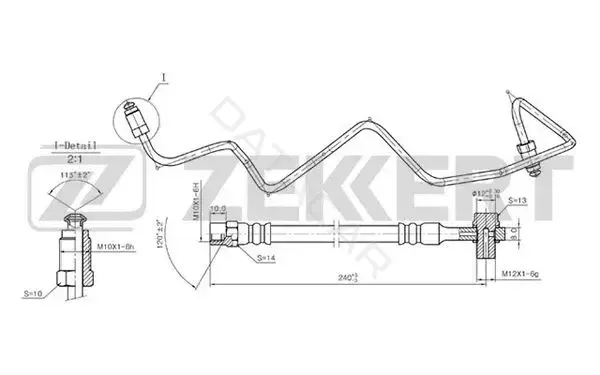 Тормозные шланги ZEKKERT BS-9239