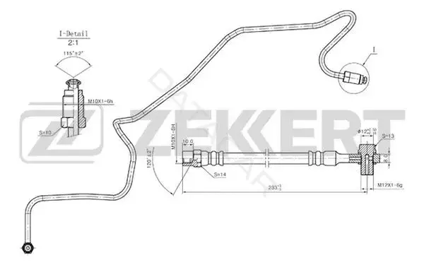 Тормозные шланги ZEKKERT BS-9240