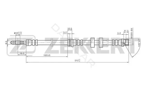 Тормозные шланги ZEKKERT BS-9250
