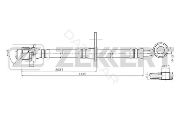 Тормозные шланги ZEKKERT BS-9264