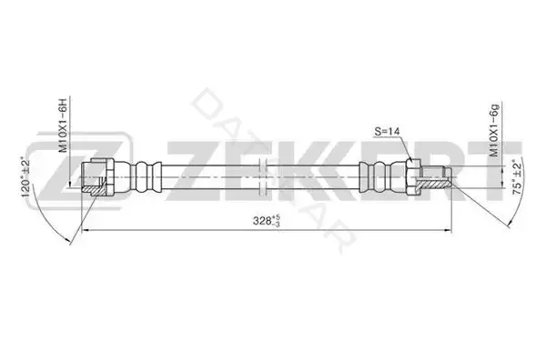 Тормозные шланги ZEKKERT BS-9283