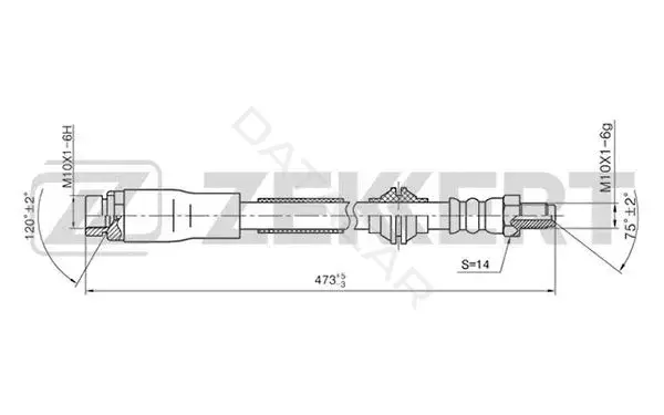 Тормозные шланги ZEKKERT BS-9312