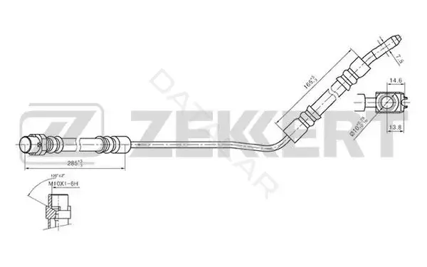 Тормозные шланги ZEKKERT BS-9324