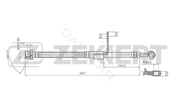 Тормозные шланги ZEKKERT BS-9328
