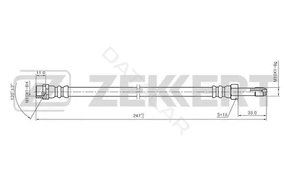 Тормозные шланги ZEKKERT BS-9340