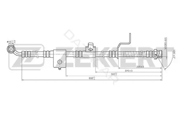 Тормозные шланги ZEKKERT BS-9348