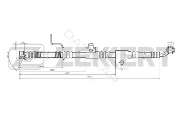 Тормозные шланги ZEKKERT BS-9349