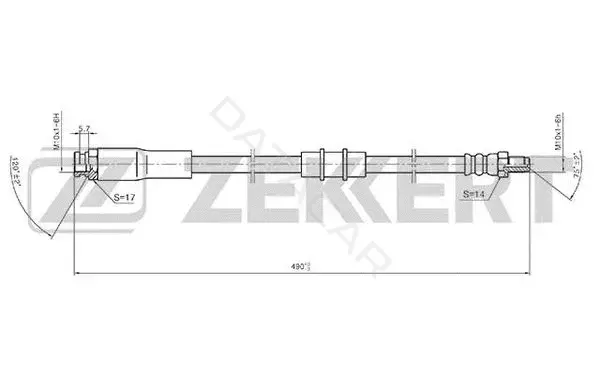Тормозные шланги ZEKKERT BS-9387