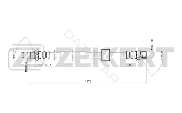Тормозные шланги ZEKKERT BS-9409