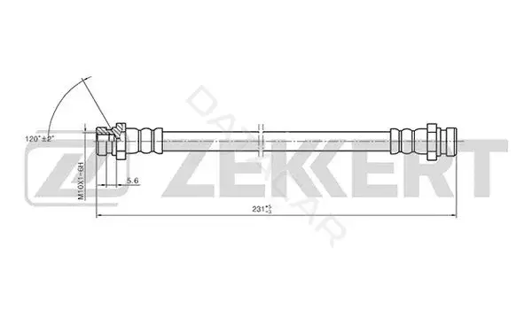 Тормозные шланги ZEKKERT BS-9411