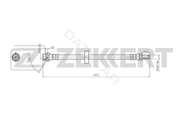 Тормозные шланги ZEKKERT BS-9416