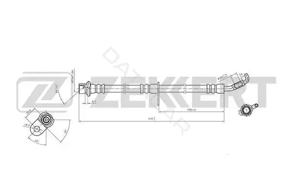 Тормозные шланги ZEKKERT BS-9418