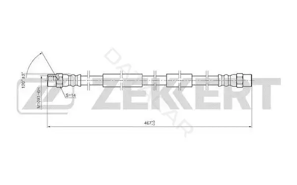 Тормозные шланги ZEKKERT BS-9421