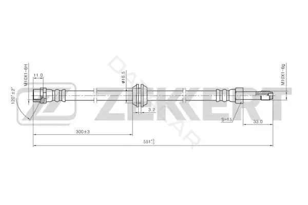 Тормозные шланги ZEKKERT BS-9430