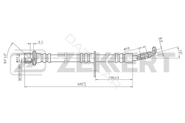 Тормозные шланги ZEKKERT BS-9434