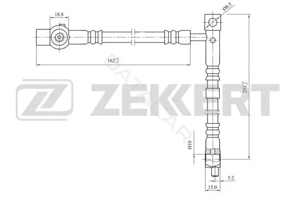 Тормозные шланги ZEKKERT BS-9440