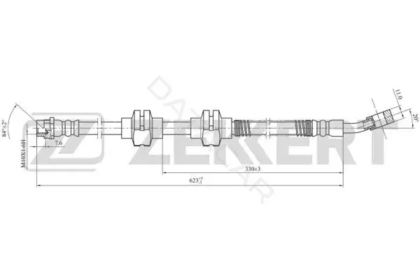 Тормозные шланги ZEKKERT BS-9444
