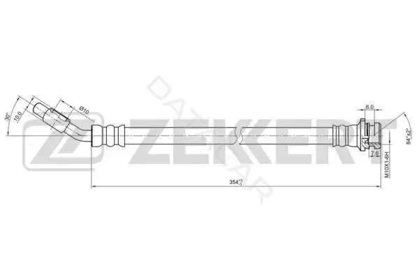 Тормозные шланги ZEKKERT BS-9448