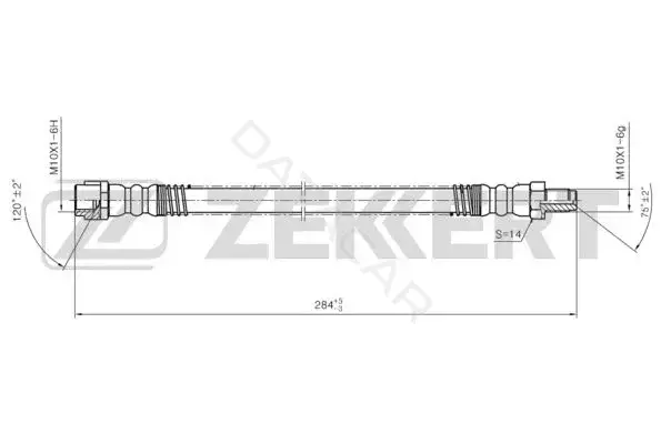 Тормозные шланги ZEKKERT BS-9454