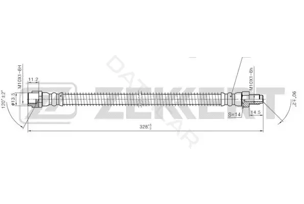 Тормозные шланги ZEKKERT BS-9455