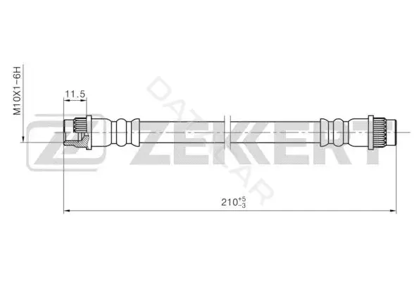 Тормозные шланги ZEKKERT BS-9456