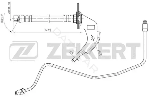 Тормозные шланги ZEKKERT BS-9460