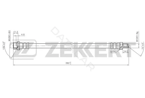 Тормозные шланги ZEKKERT BS-9466