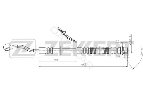 Тормозные шланги ZEKKERT BS-9474