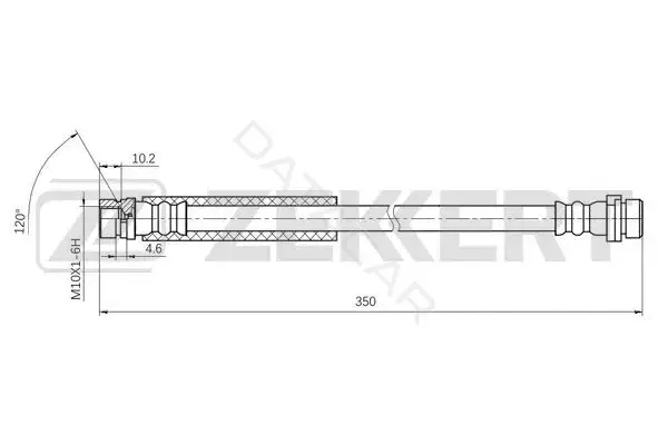 Тормозные шланги ZEKKERT BS-9507