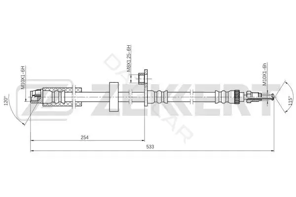 Тормозные шланги ZEKKERT BS-9510