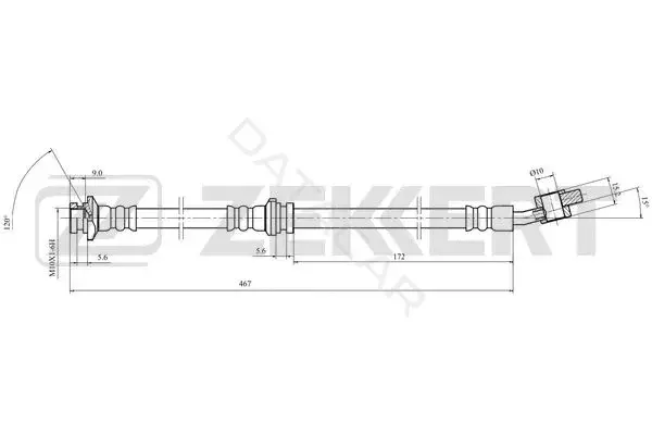 Тормозные шланги ZEKKERT BS-9514