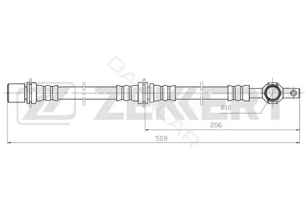 Тормозные шланги ZEKKERT BS-9517