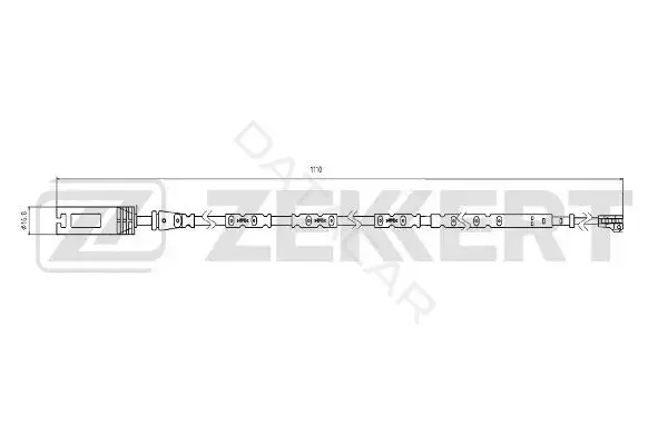 Датчик износа тормозных колодок ZEKKERT BS-8074