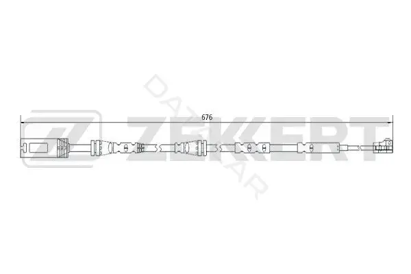 Датчик износа тормозных колодок ZEKKERT BS-8075