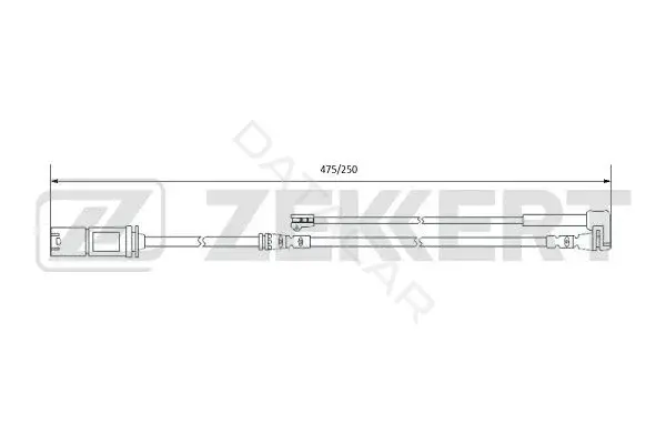 Датчик износа тормозных колодок ZEKKERT BS-8077