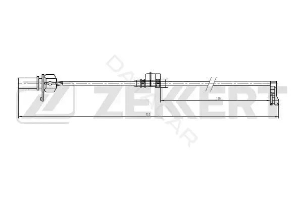 Датчик износа тормозных колодок ZEKKERT BS-8107
