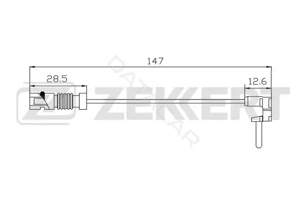 Датчик износа тормозных колодок ZEKKERT BS-8113
