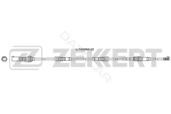 Датчик износа тормозных колодок ZEKKERT BS-8122