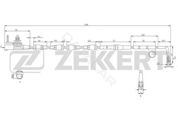 Датчик износа тормозных колодок ZEKKERT BS-8136