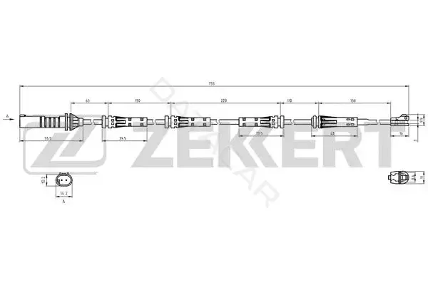Датчик износа тормозных колодок ZEKKERT BS-8137