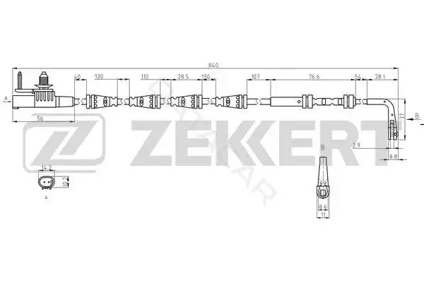 Датчик износа тормозных колодок ZEKKERT BS-8141
