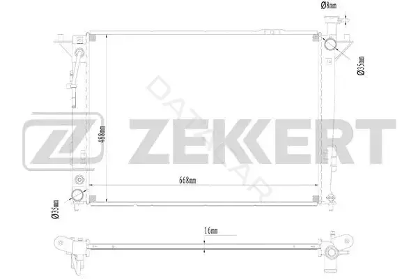 Радиатор охлаждения ZEKKERT MK-1010
