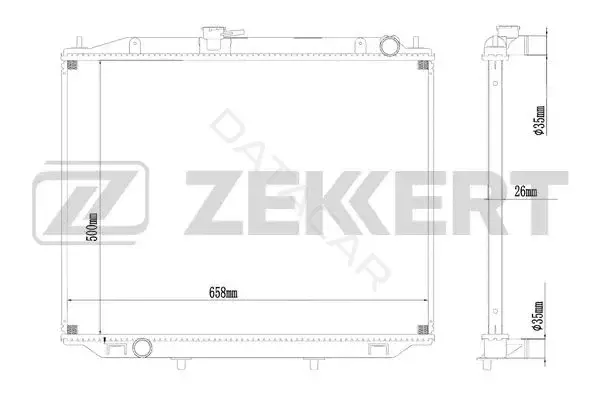 Радиатор охлаждения ZEKKERT MK-1016