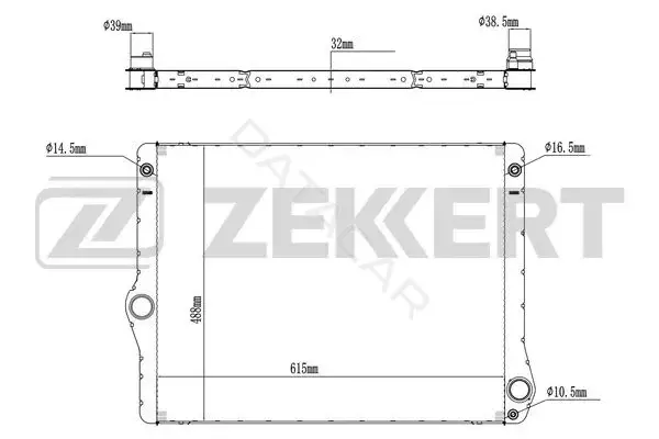 Радиатор охлаждения ZEKKERT MK-1024